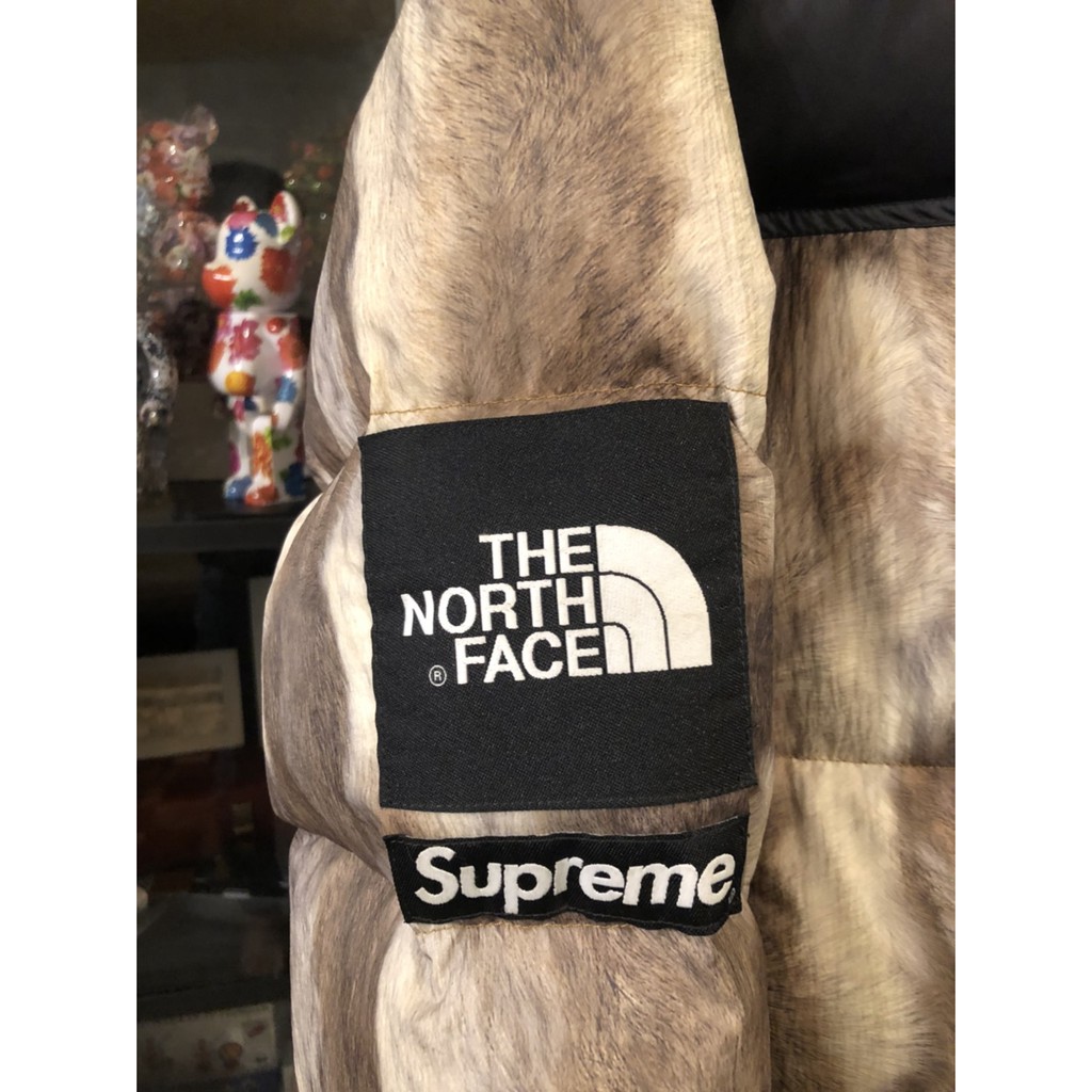Supreme The North Face Fur Print Nuptse 獸紋羽絨稀有S | 蝦皮購物