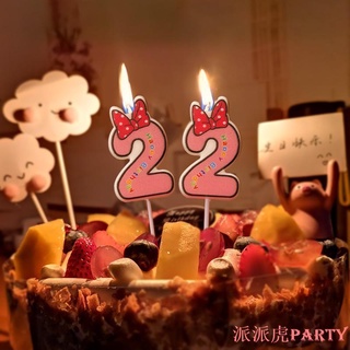 寶寶創意卡通快樂生日數字蠟燭兒童派對周歲浪漫禮品生日蛋糕蠟燭