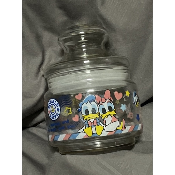 迪士尼 唐老鴨 密封罐 糖果罐 玻璃 廚房收納 交換禮物 日本