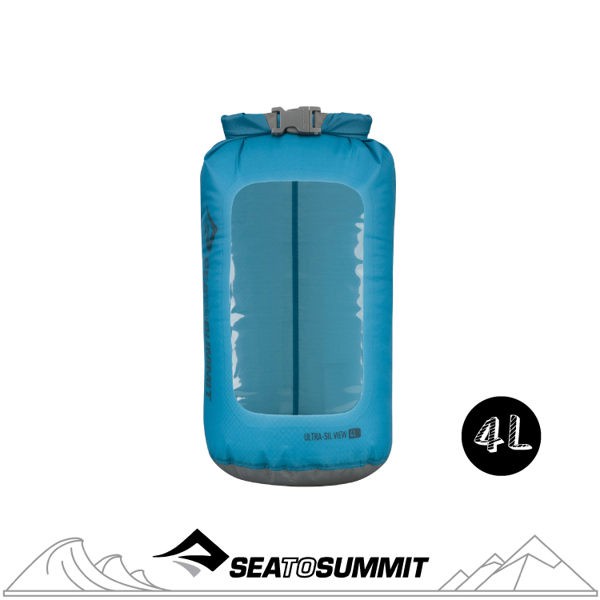 Sea to Summit 30D輕量視窗式防水收納袋 View Dry Sack《藍》/AUVDS-4L/悠遊山水