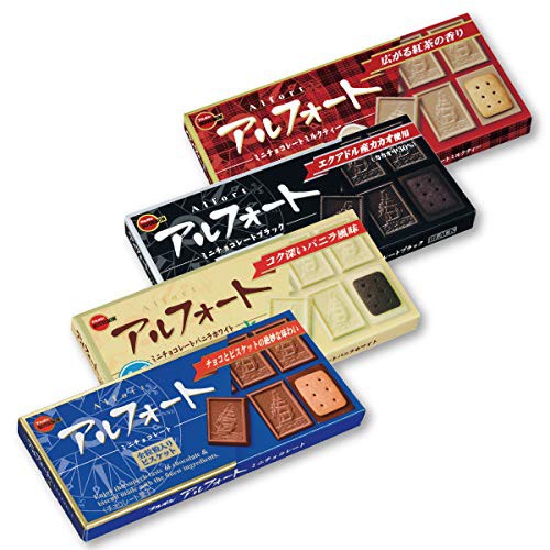 日本 北日本 Alfort 帆船巧克力餅乾 原味/黑巧克力/香草味/奶茶味