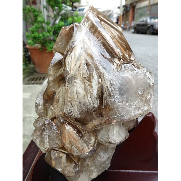 ~shalin-crystal~巴西鱷魚骨幹水晶~4.599公斤~完整度高~除穢聚氣~化煞聚財~低價起標!