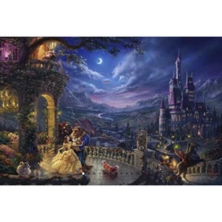 現貨在台-美國 拼圖 750片 ceaco 迪士尼 Disney 美女與野獸 月光舞 公主 Thomas Kinkade