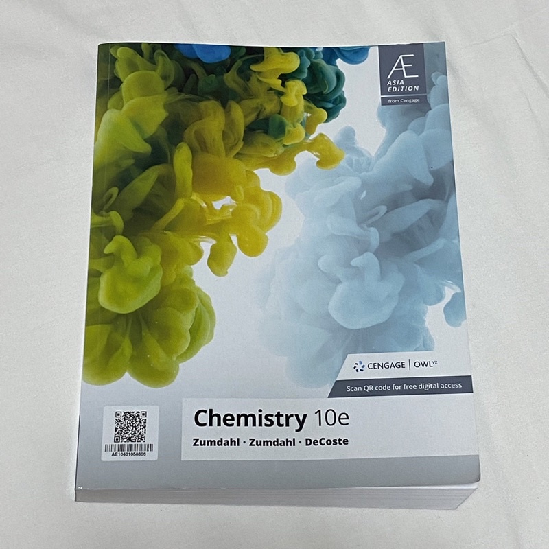 Chemistry 10e zumdahl Asia edition 普通化學