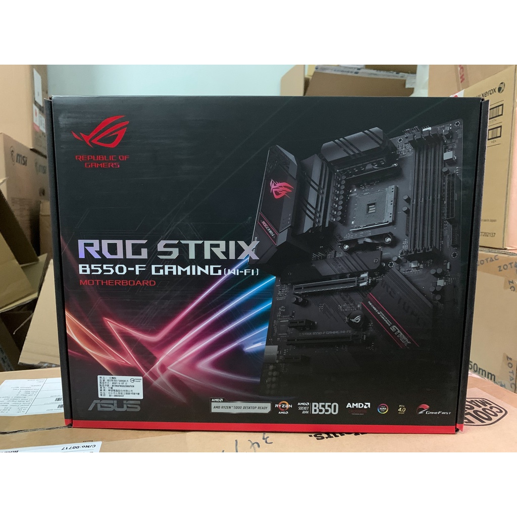 全新現貨 華碩 ASUS STRIX B550-F GAMING WI-FI 主機板