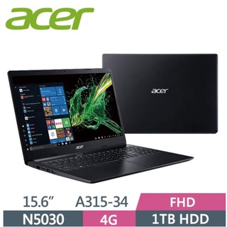 ACER Aspire 3 A315-34-P3G4 黑