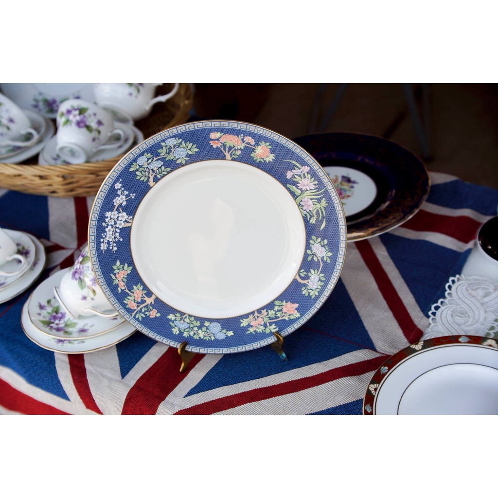【旭鑫】WEDGWOOD BLUE SIAM系列 英國 骨瓷 瓷器 大點心盤 餐盤 B.20