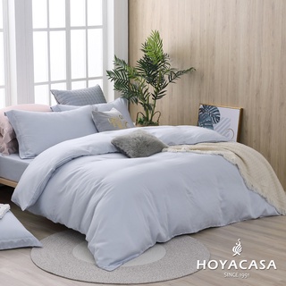 HOYACASA 水沐藍 60支天絲被套床包四件組(單/雙/加/特大)