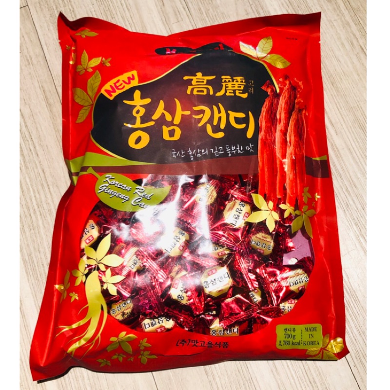 韓國 高麗紅蔘糖 700g 硬糖