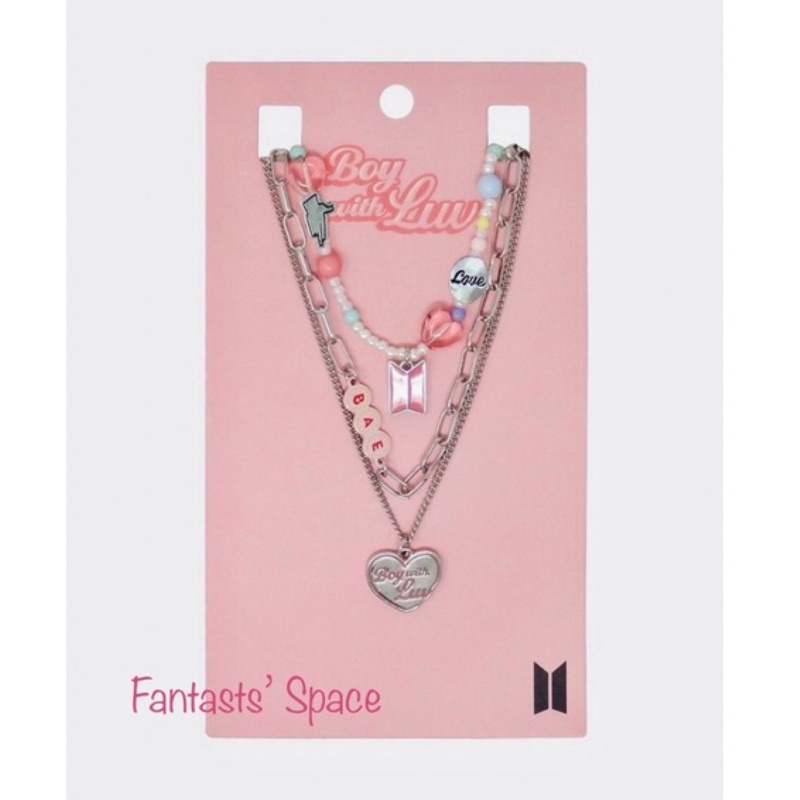 F•L🚀(現貨)官方正品 BTS LOGO 串珠項鍊 三條一組 Jungkook Left and Right