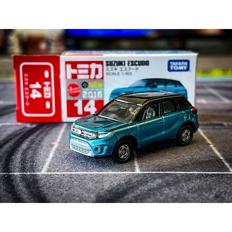 （萊恩收車R.C.F)Tomica No.14 Suzuki VITARA模型車 (ESCUDO) 絕版