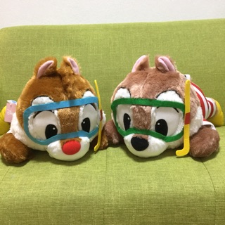 日本景品 正版 日版 全新 日本娃娃機 Disney 迪士尼 奇奇蒂蒂 潛水裝 趴趴 玩偶 娃娃