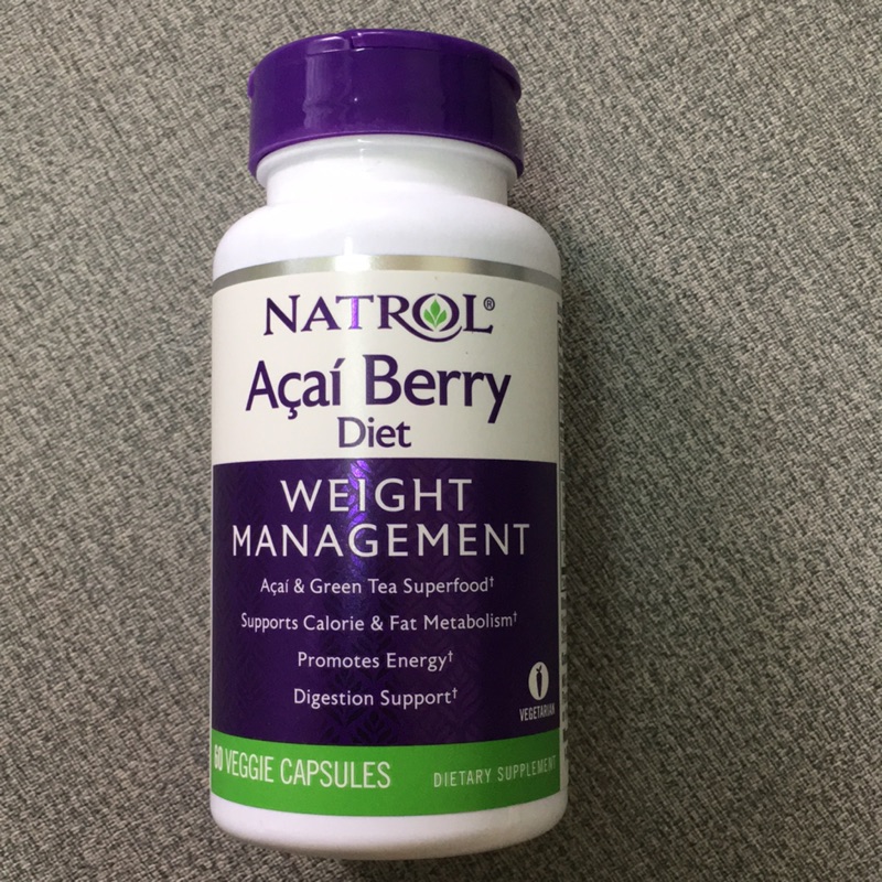 現貨 Natrol, Acai Berry Diet，巴西莓, 60 粒素食膠囊