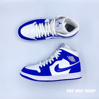 TheOneShop AIR JORDAN 1 MID AJ1 高筒 白藍 藍色 籃球鞋 BQ6472-104
