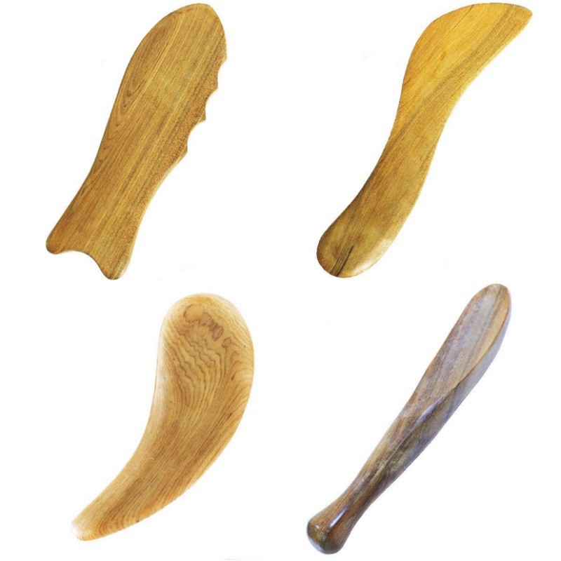 肖楠原木刮痧板 月型/魚型/S彎型/小牛角型 刮痧棒