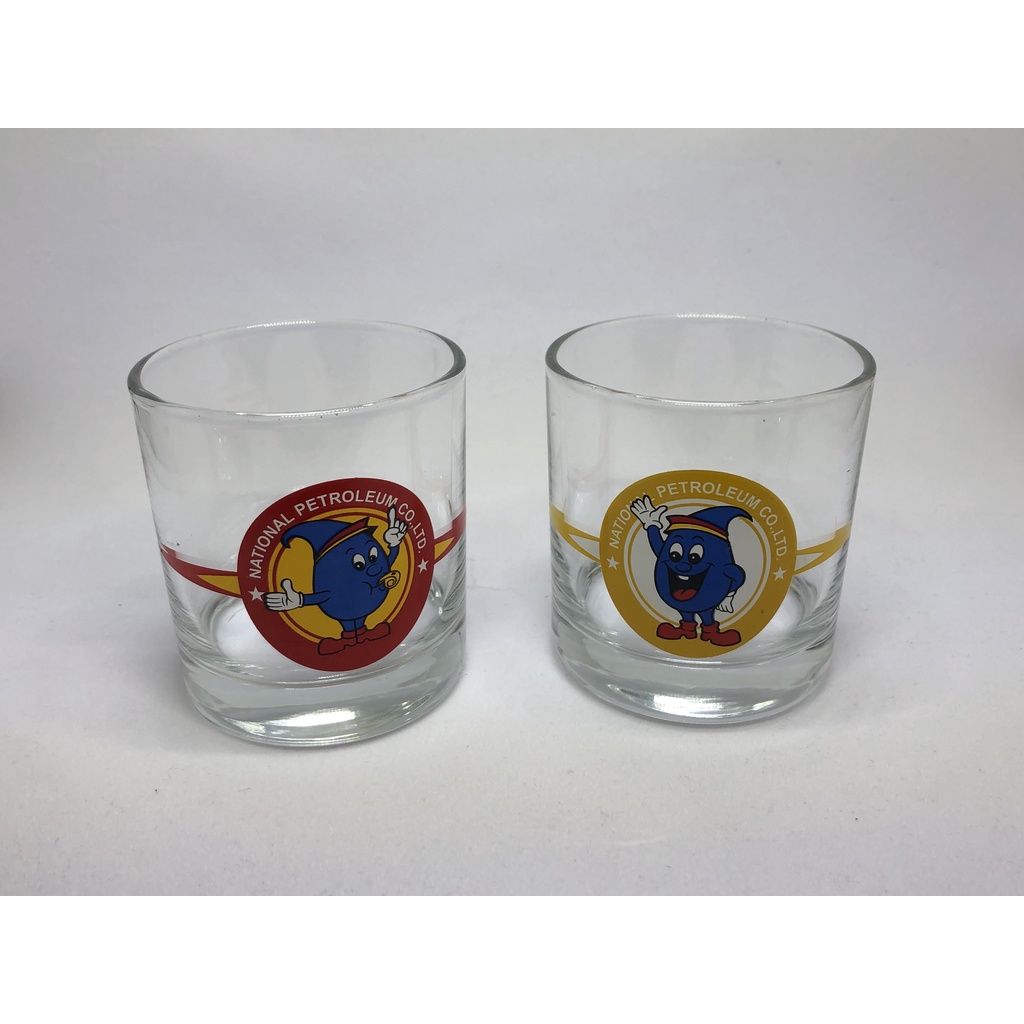 現貨-[老物收藏] 全國加油站威士忌杯 玻璃杯 早期 童年 雜貨 二手 收藏品
