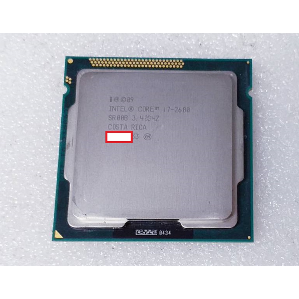 【吳'r】INTEL 2代 I7-2600 桌上型電腦 CPU 1155腳位 正式版 (裸裝) $600