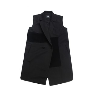 PUNX SPLICE VEST 頂級面料 拼接異材質長版背心 【 PUNX 】