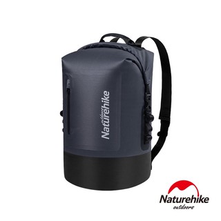 Naturehike C031一字拉鍊TPU乾濕分離防水後背包 防水袋 收納袋20L 灰色