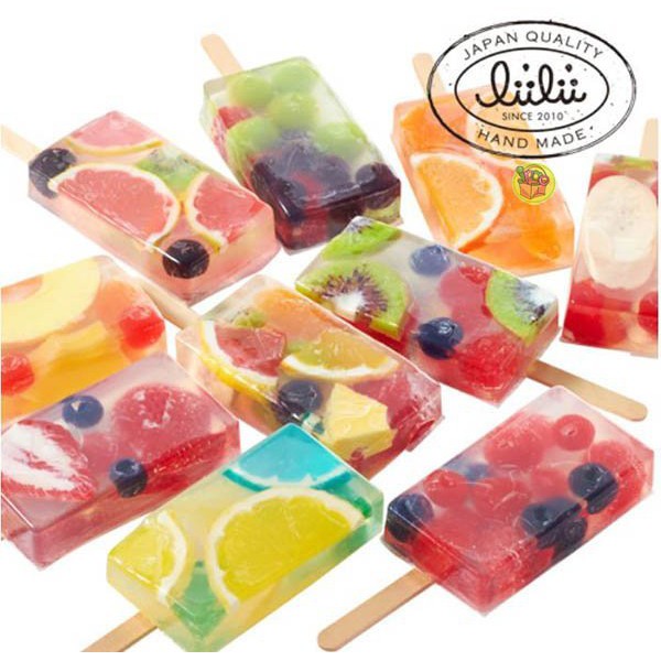 【JPGO】日本製 li’ili’i 職人手工製作 水果冰棒造型香皂 80g