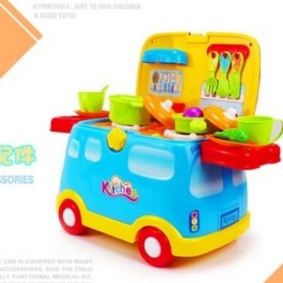 ooh lala[[臺灣現貨]] 廚房 家家酒收納學習車 兒童玩具 益智玩具 兒童禮物
