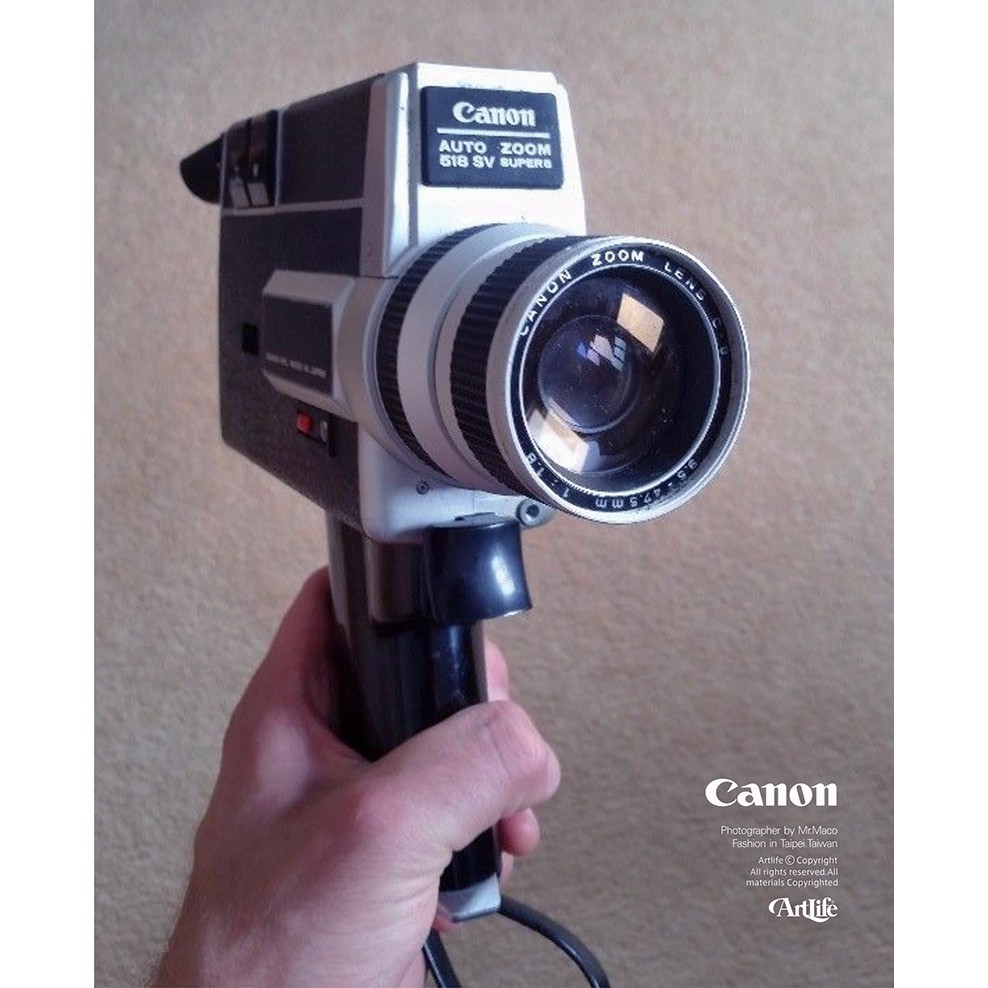 ArtLife @ CANON Auto Zoom SV Super 8 Camera 懷舊 古董 8釐米 攝影機.相機