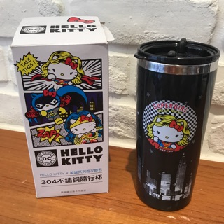 全新Kitty英雄聯名不繡鋼隨行杯（wonder woman)（400ml)