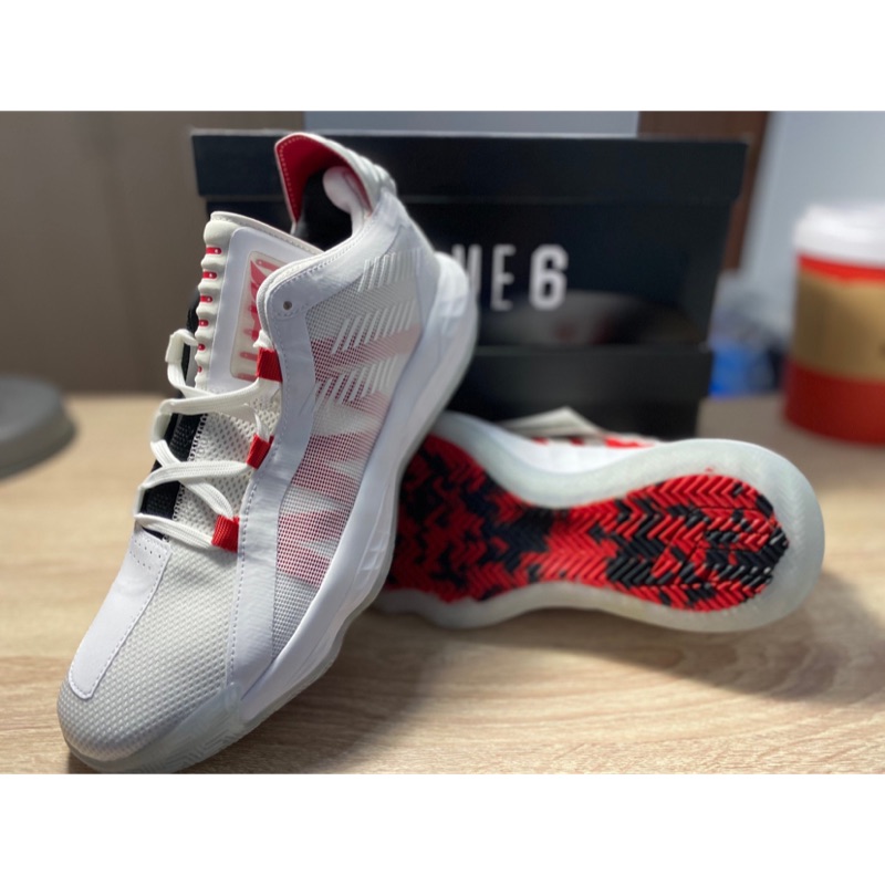 （全新現貨）Adidas Dame 6 GCA 男款白色系籃球鞋