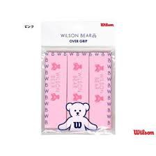 (現貨)日本代購  WILSON 軟網球拍握把布 WRZ4020 粉色小熊 手膠 3入 JP版 日本境內版