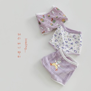 ZYZ 女童四角內褲3入組-芋泥小兔