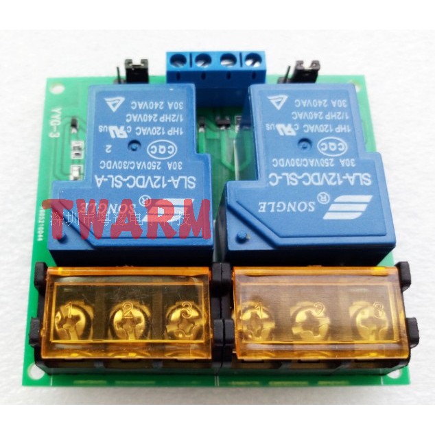 TW5220 / (YYG-3) 30A繼電器模塊 30A兩路 雙向光耦隔離 繼電器模組 5V 12V 24V