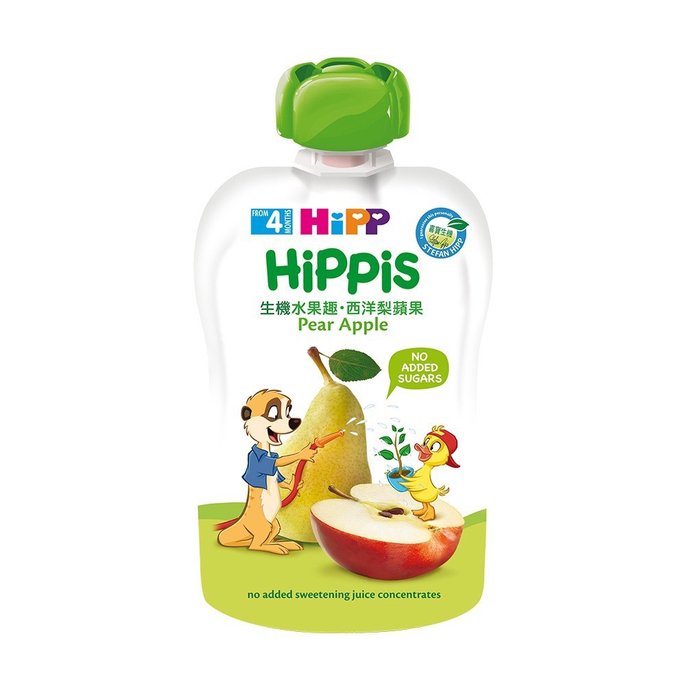 德國 HiPP喜寶生機水果趣-西洋梨蘋果100g｛嬰之房｝