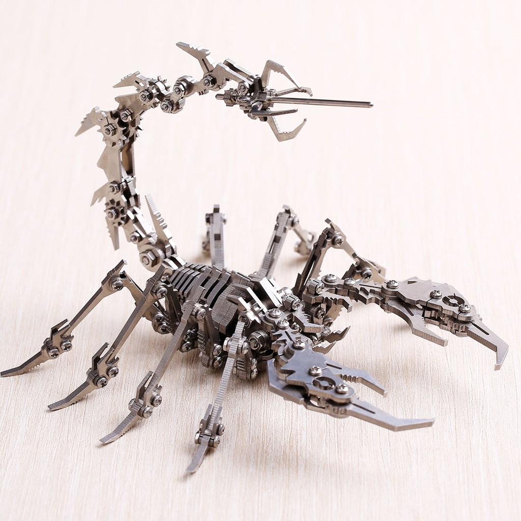不鏽鋼 金屬 精緻模型 DIY動腦 3D立體 智力 金屬拼圖 蠍子 鋼彈 創意 質感 氣勢 送禮 男生 收藏 禮物