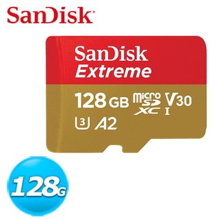 SanDisk Extreme Micro SDXC UHS-I U3/V30 128GB 記憶卡