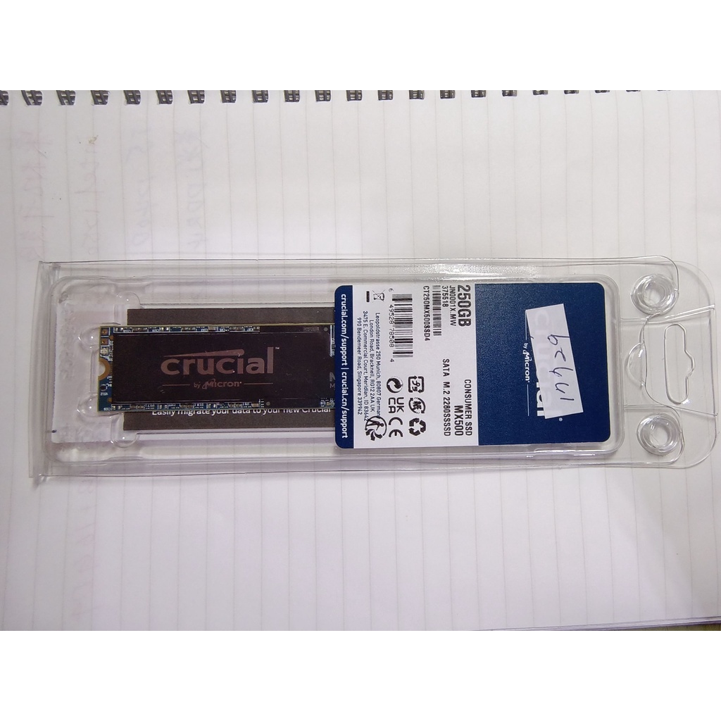 ※二手新品※ 美光 Crucial MX500 M.2 SATA 250GB SSD 固態硬碟