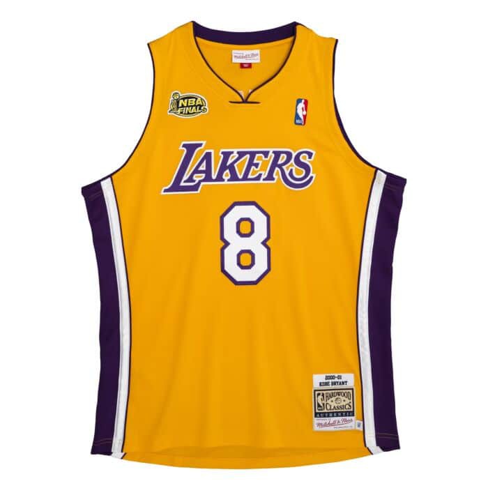 騎士風~ 球員版 AU NBA M&amp;N Kobe Bryant 湖人隊 2000-01 總冠軍 球衣