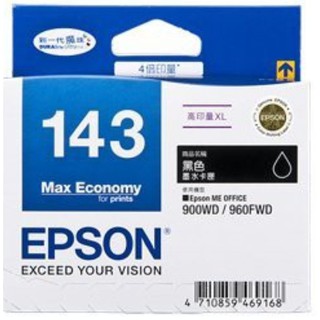 EPSON 143 原廠黑 ME900WD/ME960FWD/ME82WD/ME940FW/WF-3521