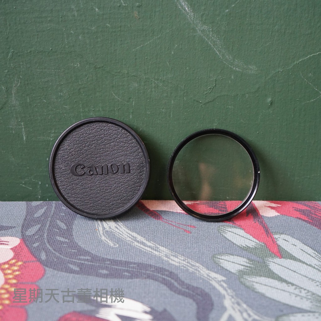 【星期天古董相機】二手CANON QL17 用 保護鏡KENKO SL39.3 UV+鏡頭蓋組