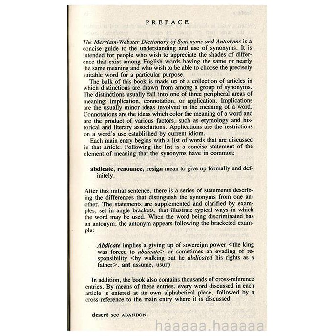 熱銷英文原版韋氏同義反義詞典dictionary Of Synonyms And Antonyms 詞匯手冊m 蝦皮購物
