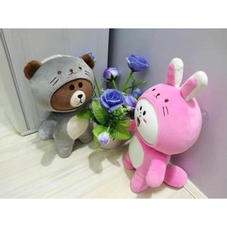 (多件優惠)LINE Friends/熊大/小雞/兔子(填充玩偶/絨毛娃娃/毛絨玩具/布偶/公仔/玩偶批發/玩偶花束)