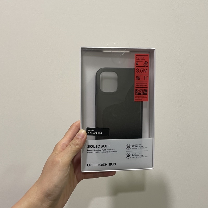 《全新》犀牛盾SolidSuit手機殼（黑）iPhone12 mini 手機殼
