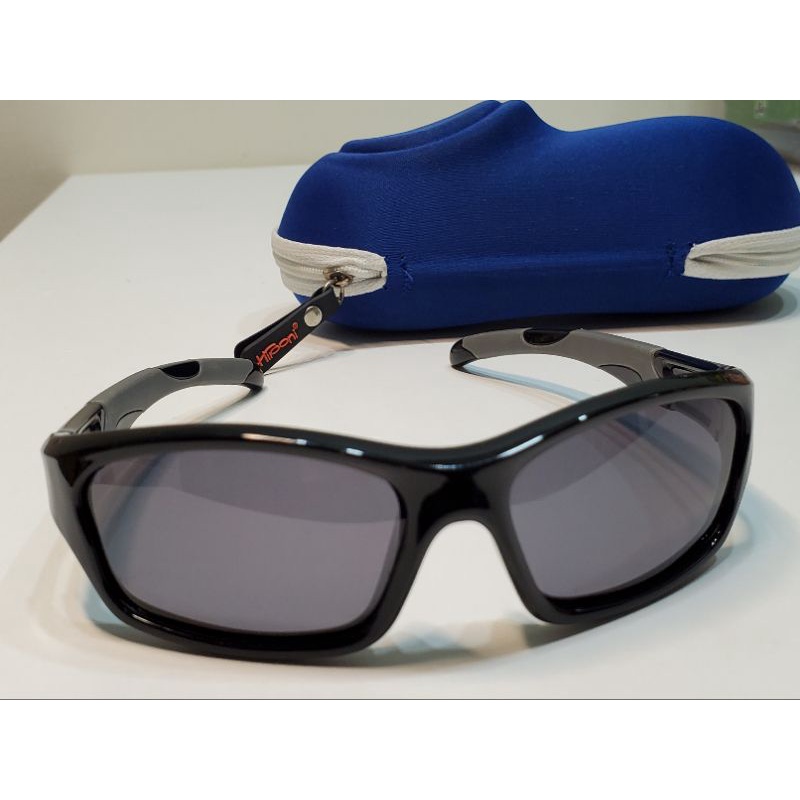  ［九成新］Hiponi抗衝撞兒童安全偏光太陽眼鏡 /保護眼睛的好幫手/台灣製造/附送正品硬殼眼鏡盒
