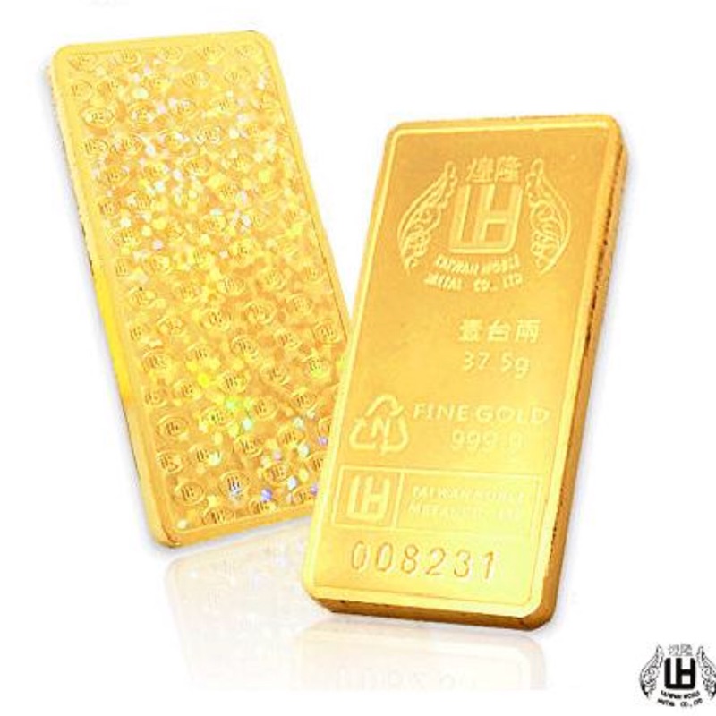 9999黃金條塊煌隆幻彩金條一台兩 1 2英兩 蝦皮購物