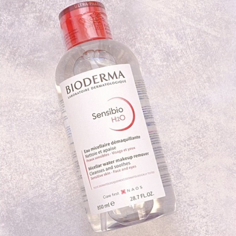 正貨 加量升級版 貝膚黛瑪 貝德瑪 bioderma 舒敏高效潔膚液 卸妝神水 850毫升