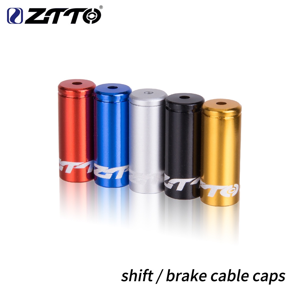 Ztto 鋁合金製動換檔電纜端蓋 10pcs 自行車電纜頭壓接器自行車撥鏈器內導圈新