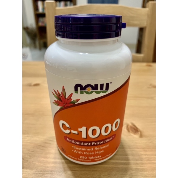 now C-1000維生素C含玫瑰果粉/250片