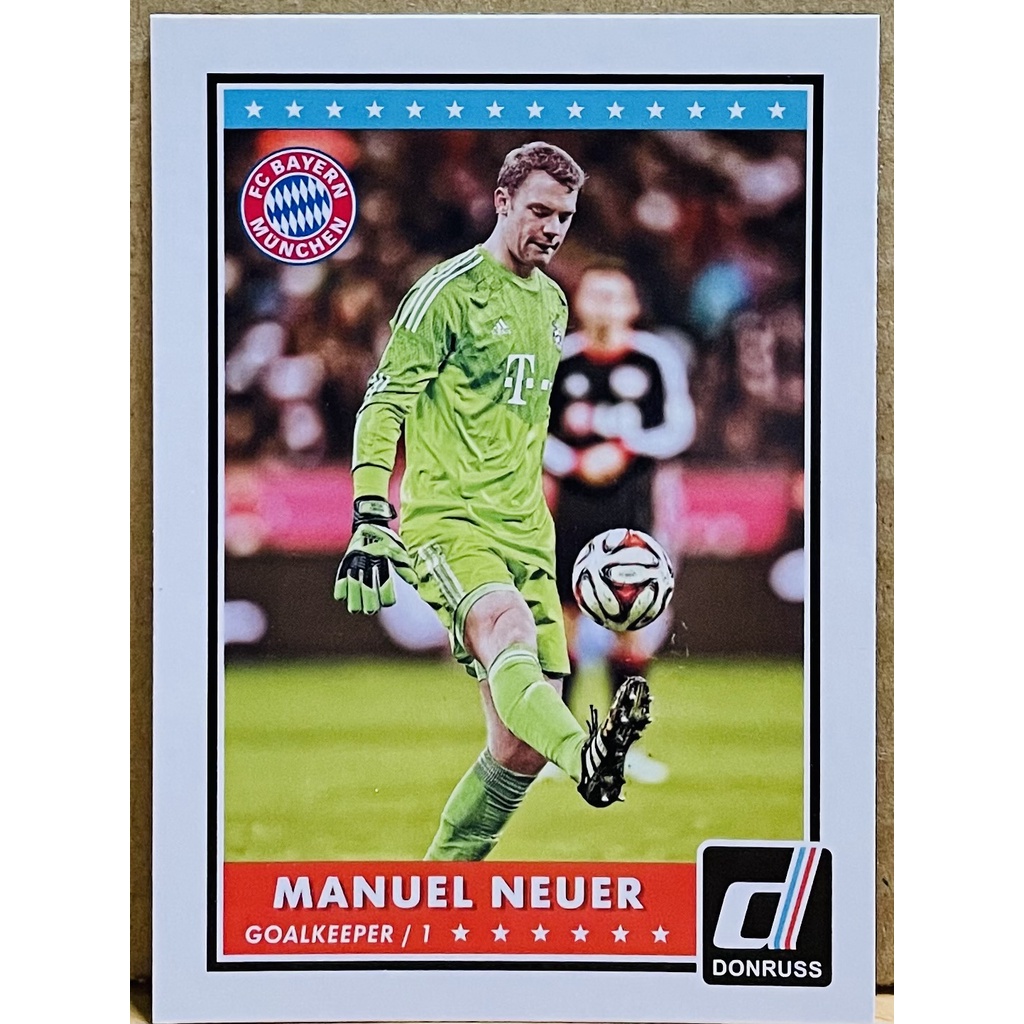 Manuel Neuer 德國隊長 2015 Panini Donruss #40 足球卡 拜仁慕尼黑隊