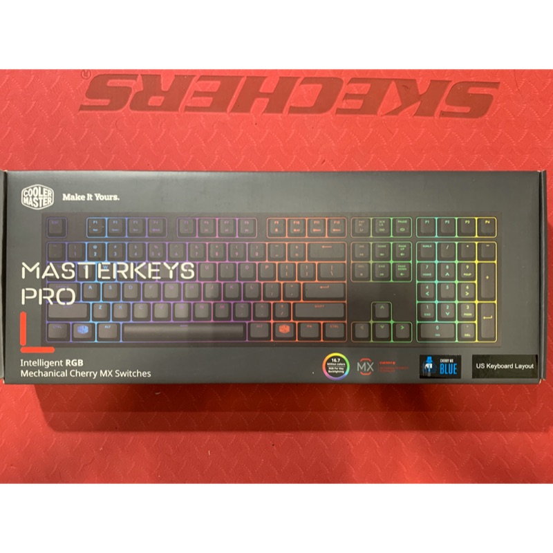 酷媽 MasterKeys Pro L RGB水晶版 機械式鍵盤 青軸