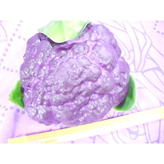 pu仿真squishy紫花椰菜 減壓發泄食玩具 療癒 萌物 捏捏樂 饅頭 仿真裝飾 squishy蔬菜水果食物