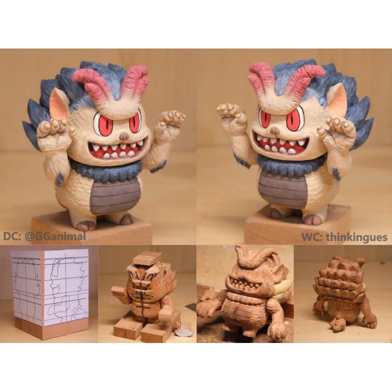 扭蛋舖 神鬼動物饕餮設計師玩具抽選限量 原色 蝦皮購物